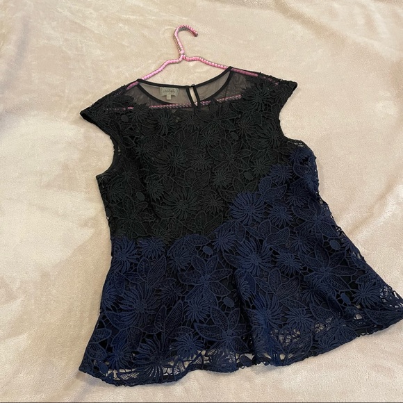 Anthropologie Deletta Garden Guise Floral Lace Blouse - Picture 4 of 12